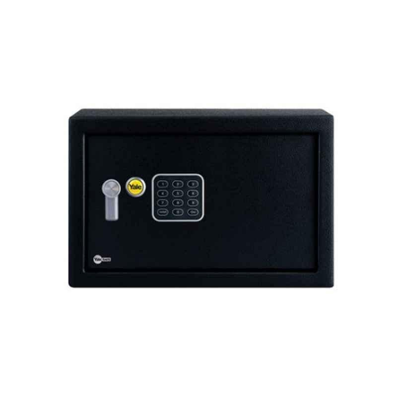Yale 8.6L Black Battery Powered Digital Locker with Digital Pin Keypad & Override Keys, YSV/200/DB1
