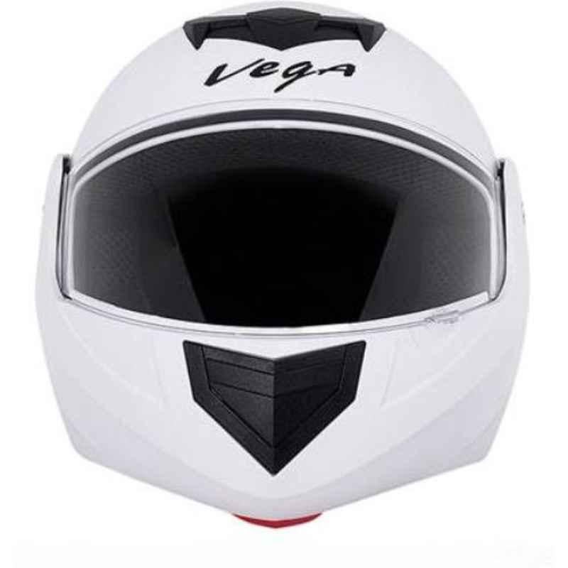 Vega Crux White Full Face Motorbike Helmet, Size (L, 580 mm)