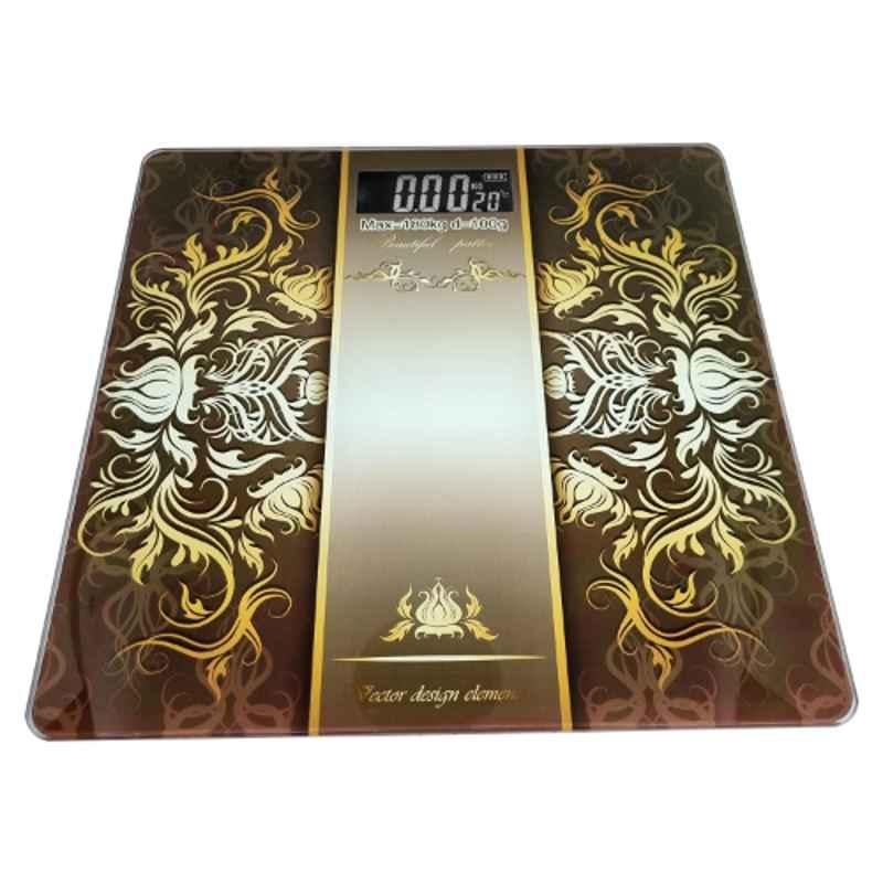 Sahyog Wellness 180kg Black & Golden Digital Weighing Scale Machine