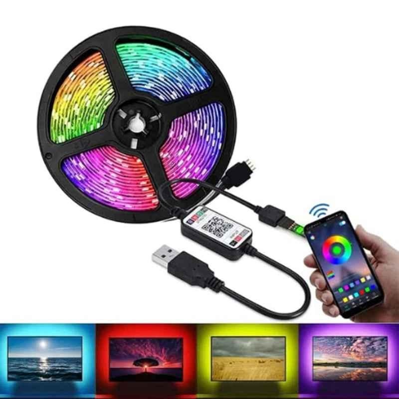Buy Gesto 36W 5m Multicolor USB Operated LED Smart Strip Light with  Adaptor, Alexa & Music Sync Online At Price ₹879