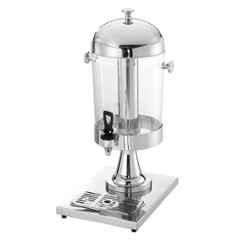 Khushi Udyog Plastic Silver Chrome Single Beverage Juice Dispenser with Stand