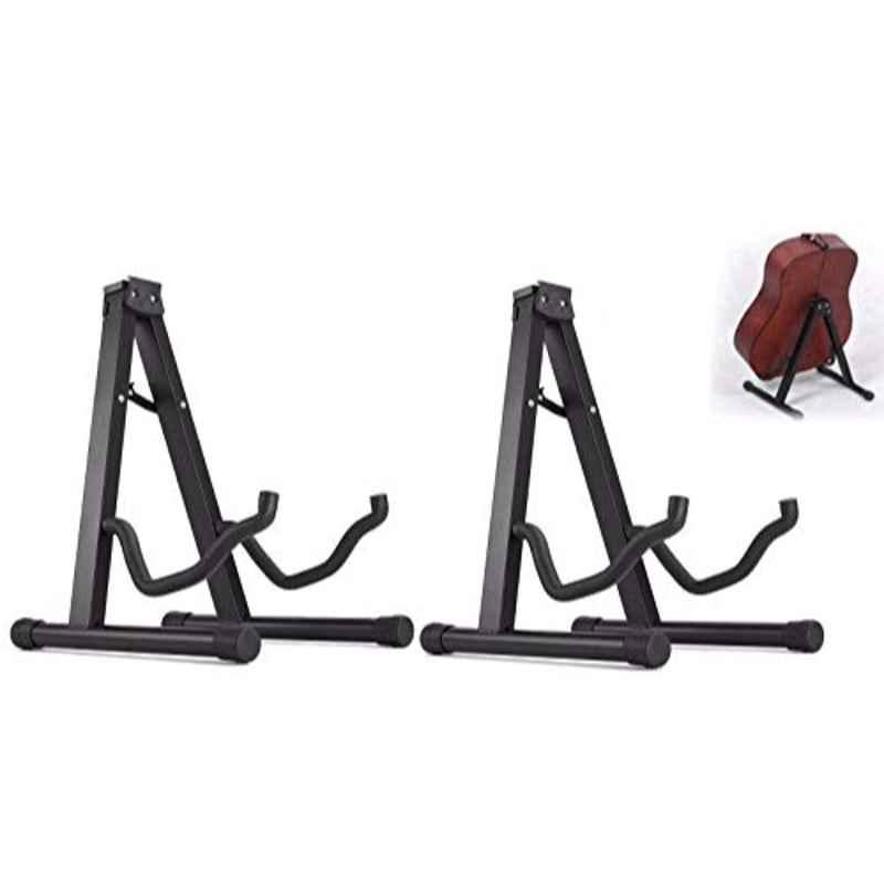 Rubik 39x40cm Steel Black Folding Guitar Stand (Pack of 2)