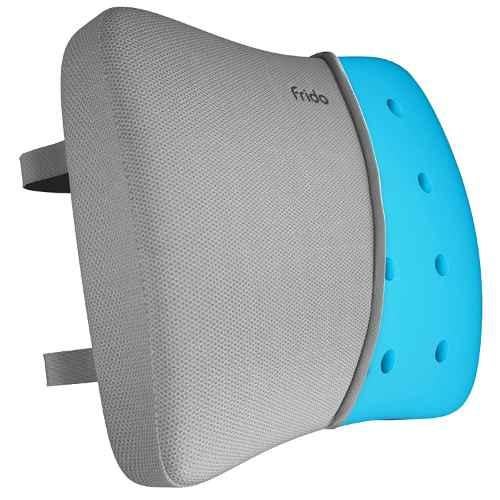 Buy Frido FR-ULSC-G1 Grey Lumbar Back Support Pillow with