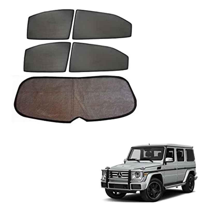 Kozdiko 5 Pcs Mesh Black Fixed Window & Rear Sun Shades Set for Mercedes Benz G-Class