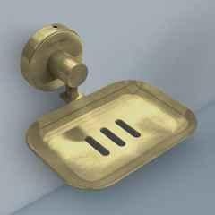 Plantex Galaxy 304 Grade Stainless Steel Single Soap Dish/Soap Stand/Soap Holder/Bathroom Accessories Antique Brass