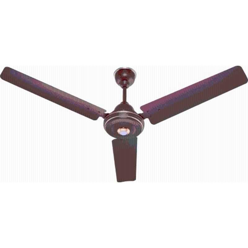 Airelec Gloria 28W 350rpm 5 Star Matt Brown 3 Blade 0.5W LED BLDC Ceiling Fan with Remote & 2 Years Warranty Sweep: 1200 mm (Pack of 2), AIRCFG4