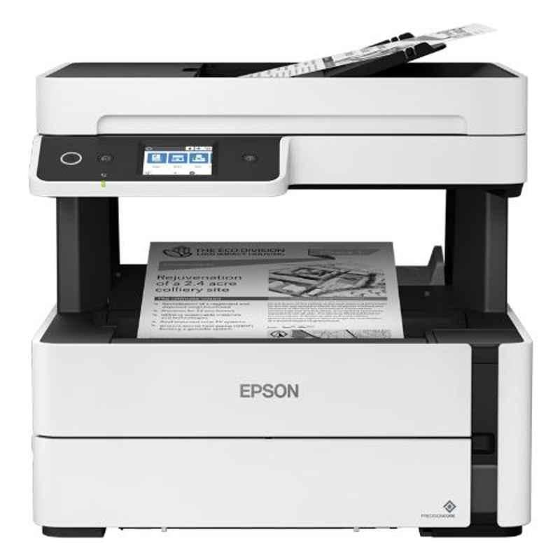 Epson EcoTank M3170 Wi-Fi Monochrome All-in-One Ink Tank Printer with ADF, Duplex & 3 Years Warranty