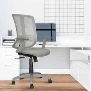 Rose Wave Mesh Grey Medium Back Revolving Ergonomic Office Chair