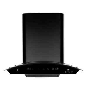 Faber 60cm 1200CMH Black Auto Clean Wall Mounted Chimney, Hood Sunny HC SC BK 60