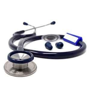 Indosurgicals Silvery II Stainless Steel Blue Stethoscope