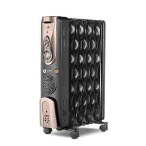 Orient 9 Fins 2500W Black & Gold Oil Filled Room Heater with PTC Fan & 2 Years Warranty, OFCC09B3A