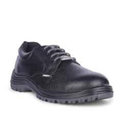 Liberty SHAKTI-2SK Buff Grain Barton Leather Steel Toe Black Safety Shoes, Size: 12