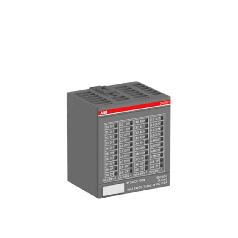 ABB DA501-S500 16D/4A/2AO/8DC 24 VDC Digital Analogue I/O Module, 1SAP250700R0001
