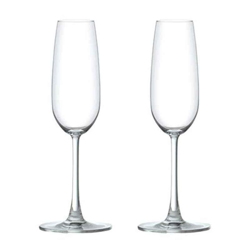 Ocean 015F0702 2 Pcs 210ml Clear Madison Flute Champagne Glass Set