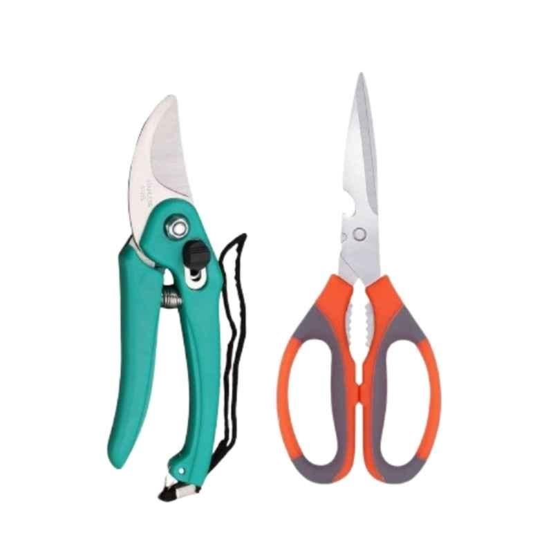 Driose 200mm ABS & Stainless Steel Plant Cutter Bypass Pruner with Multipurpose Scissor for Grass Cutting & Tree Trimming