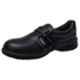 Indcare Leather Steel Toe PU Sole Black Ladies Work Safety Shoes, Size: 5