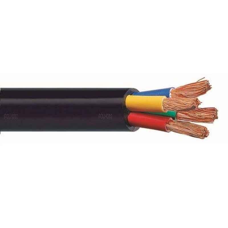 KEI 0.75 sqmm 7 Core FR Black Copper sheathed Flexible Cable, Length: 100 m