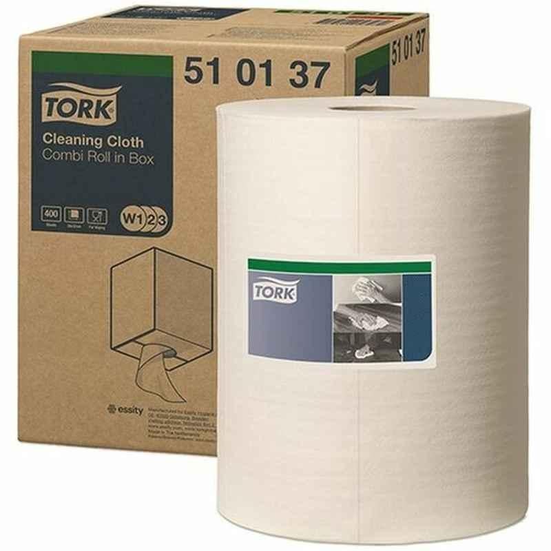 Tork Cloth Wiping Roll, 1 Ply, 400 Sheets, 32cmx152 m