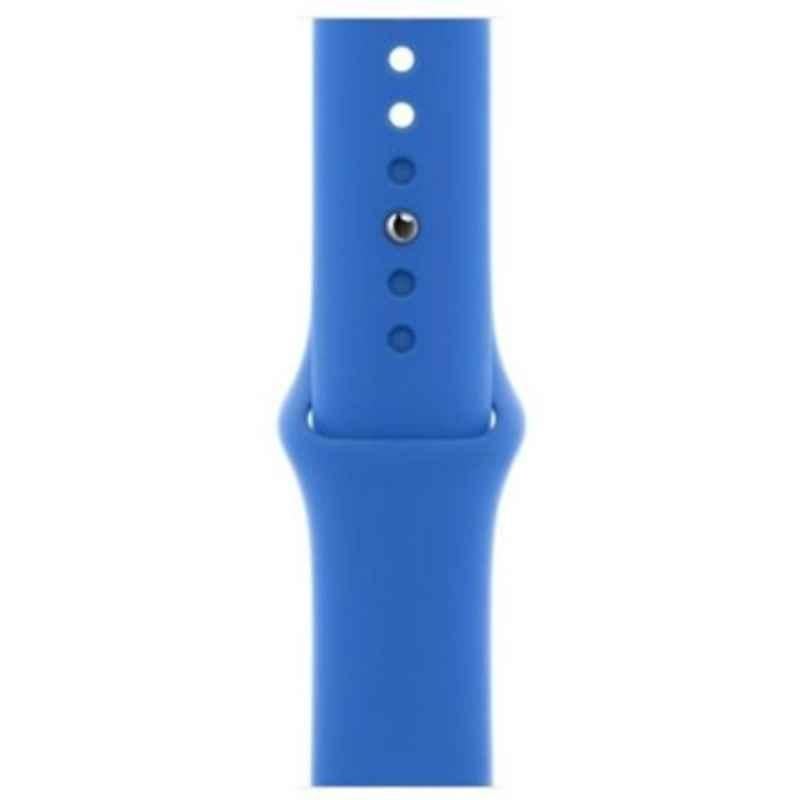Apple 14S 44mm Fluoroelastomer Capri Blue Regular Sport Band, MJK53ZE/A