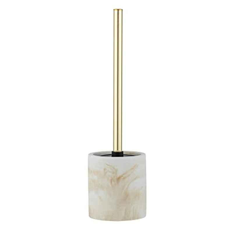 Wenko Odos 37x7.5x7.5cm Polyresin Gold Toilet Brush Holder, 24368100