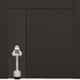 Atom DS003 Chrome Plated Silver Satin Finish Door Stopper (Pack of 2)