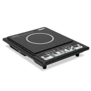 Omen OM-28 1400W Resin Black Induction Cooktop with Push-Button Controls, LED Digital Display, 7 Preset Cooking Modes & 1 Year Warranty