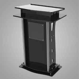 Classic Concepts 27x21.5 inch Black Acrylic Podium Stand for Conference & Seminar, CCP062SS