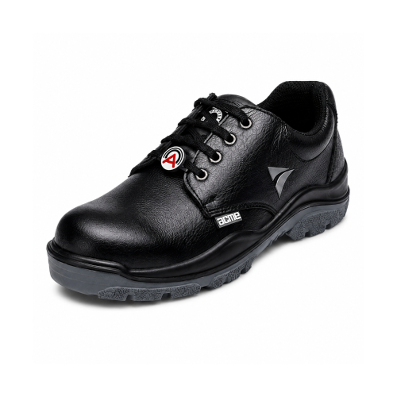 Acme Ketone Steel Toe Black Work Safety Shoes, AP-8, Size: 6