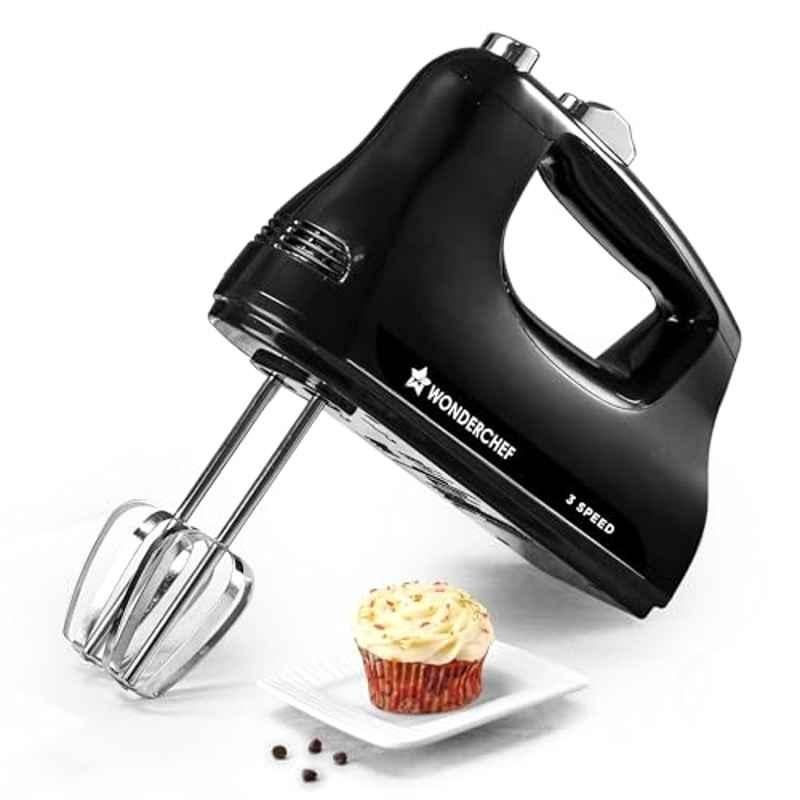 Wonderchef Essenza 300W Black Hand Mixer with 2 Years Warranty, 63155060