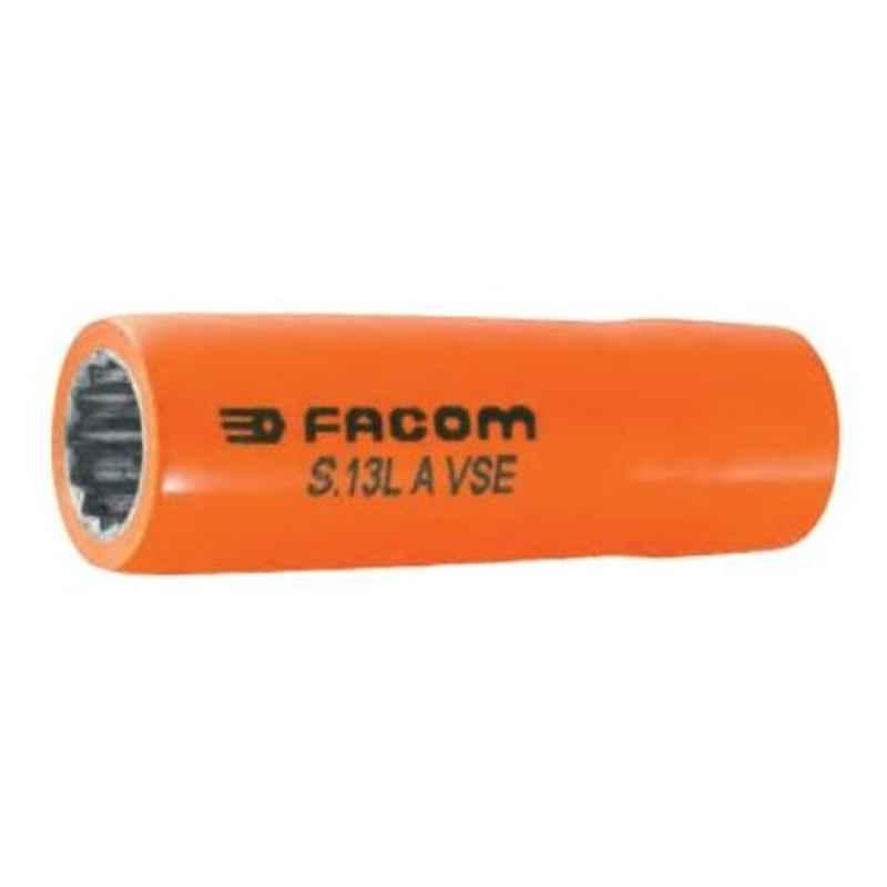 Facom VSE 1000V 12mm S.Lavse 12 Point Insulated Long Socket, S.12LAVSE