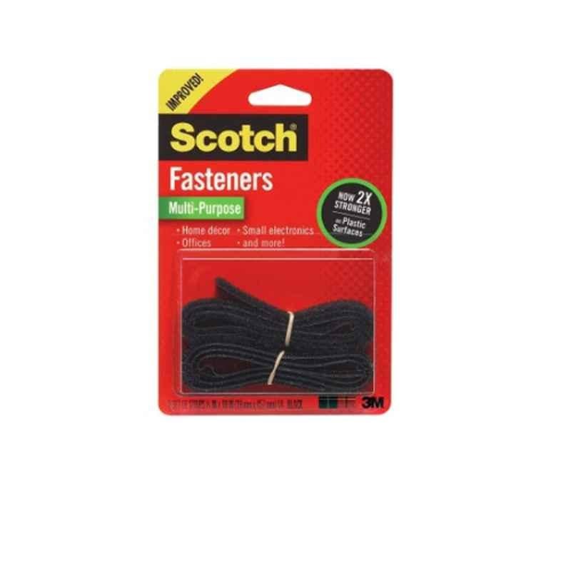 Scotch 3/4x18 inch Black Multipurpose Fasteners, RF7011