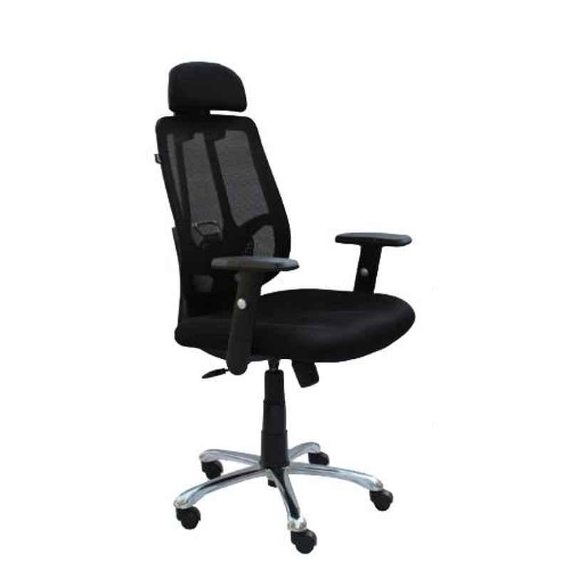 Arko Black Polypropylene High Back Adjustable Central Tilt Ergonomic Chair, Vertigo