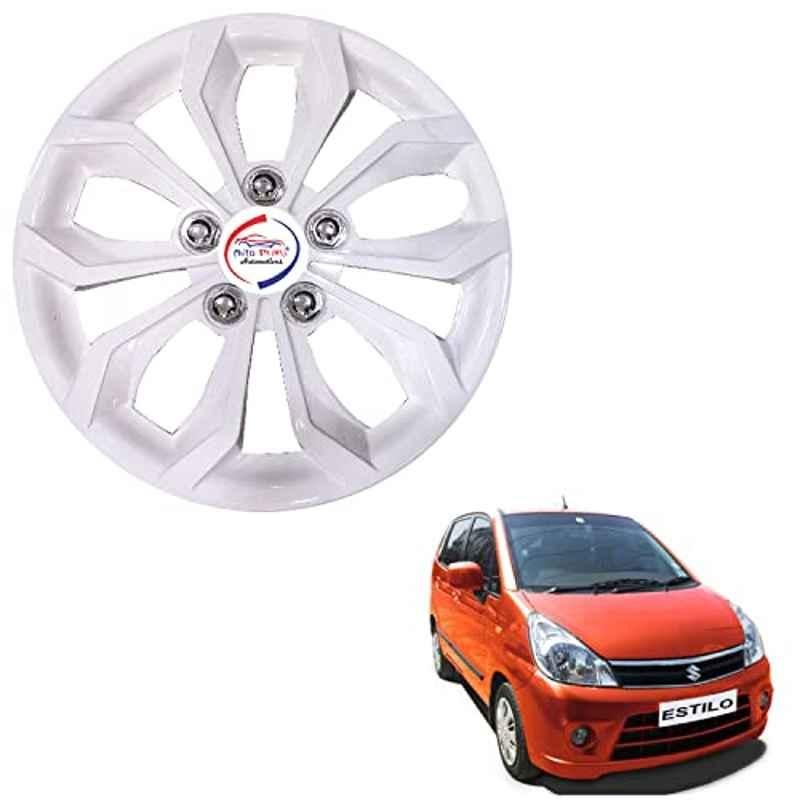 Auto Pearl 4 Pcs 13 inch ABS Hubcap Wheel Cover Set with Retention Ring for Maruti Suzuki Zen Estilo Type