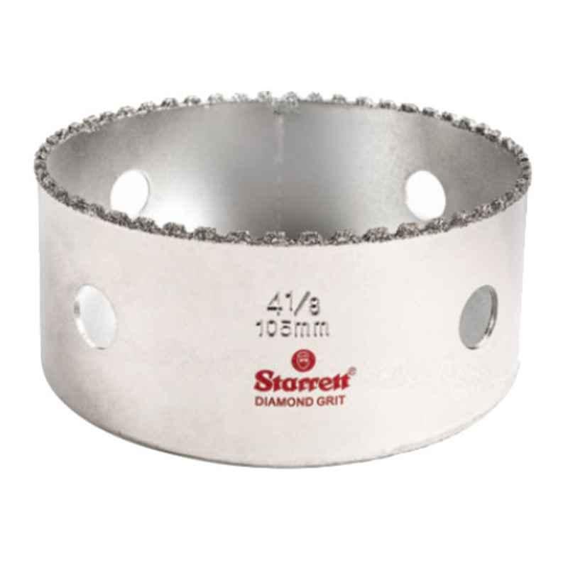 Starrett 105mm Silver Diamond Grit Hole Saw, KD0418-N