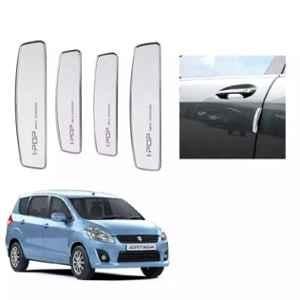 Spreadx Plastic Car Stylish I-Pop White Colour Elegant Door Guard Protection Universal Type for Maruti Suzuki Ertiga Type-1 Set Of 4 Pcs, SPR-IUKV4M