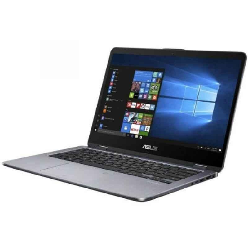 Asus Vivobook Flip Intel Core i3-7020U 4GB/128GB 14 inch Grey Touch Laptop, TP412UA-EC123TS