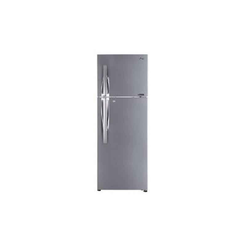 LG 335L 3 Star Shiny Steel Frost Free Inverter Refrigerator, GL-T372LPZU