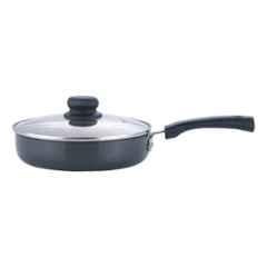 Vinod Black Pearl 22cm Deep Frypan with Lid, HADFP22 (Pack of 5)