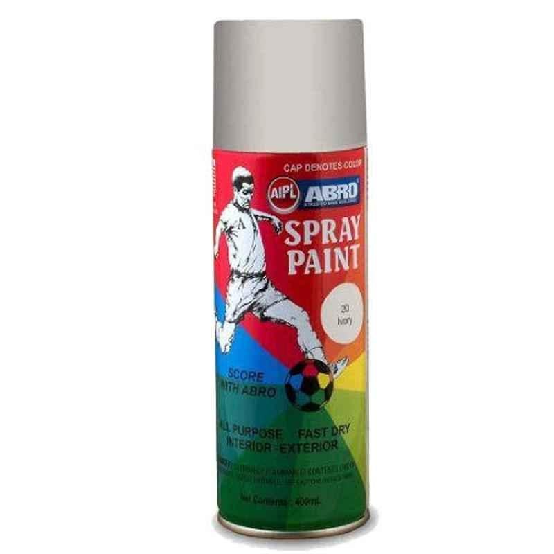 Abro SP-20 400ml Multipurpose Ivory Colour Spray Paint for Cars & Bikes