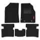 Elegant Carry 5 Pcs Polypropylene Black Carpet Car Floor Mat Set for Hyundai Grand i10