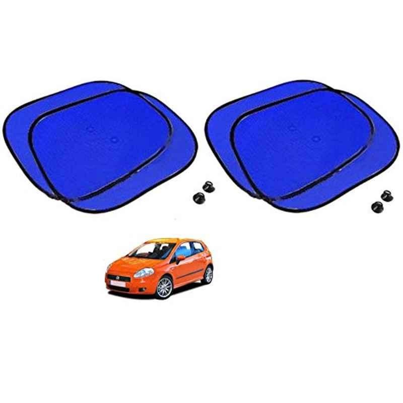 Kozdiko 4 Pcs Blue Chipkoo Car Window Sunshade Curtain Set for Fiat Grand Punto, koz_82941