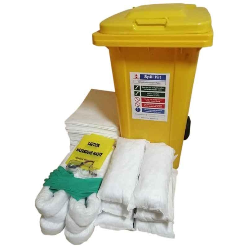 BNR Sorb 60 Gallon Non Woven White & Yellow Oil Chemical Spill Kit
