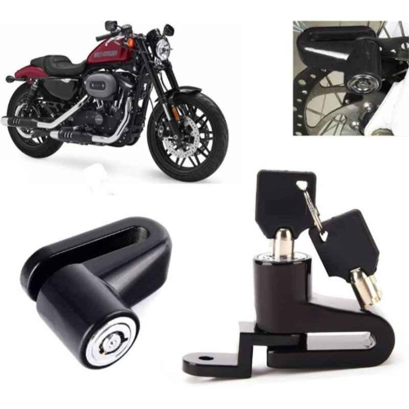 Auto Pearl Steel Black Heavy Duty Anti-Theft Disc Brake Lock for Roadster, Lock_169