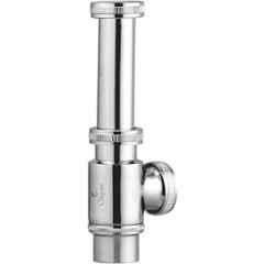 Cliquin Orange Brass Silver Chrome Bottle Trap with 12 inch Pipe for Bathroom & Kitchen