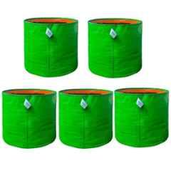 Singhal 24x24 inch 260 GSM HDPE UV Protected Plants Grow Bag for Terrace & Vegetable Gardening, GB-24x24-P5 (Pack of 5)