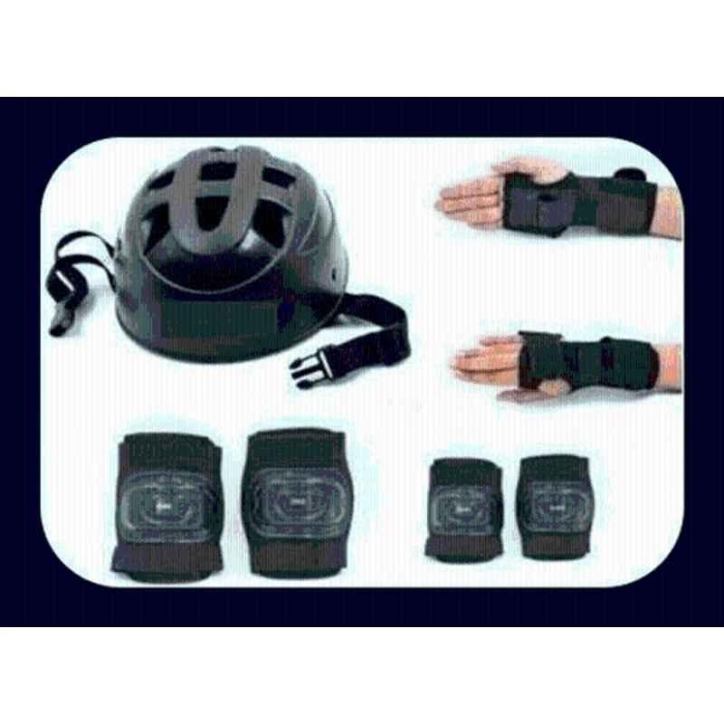 RB International Plastic & EVA Foam Black Skating Kit-263 Skating Kit