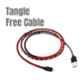 Crossloop 2.4A 1m Red, Black & Grey Lightning Cable, CSLI02