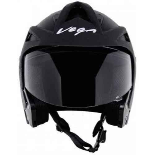 Black Open Face Motorbike Helmet, Size 