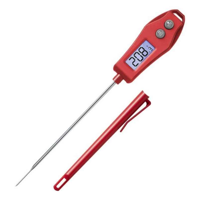 Etekcity EMT100 5 inch Probe Red Digital Instant Read Meat Thermometer, EMT-100RED