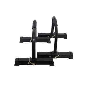 IBS 300kg Iron Black Folding Fitness Parallettes Push Up Bar Stand